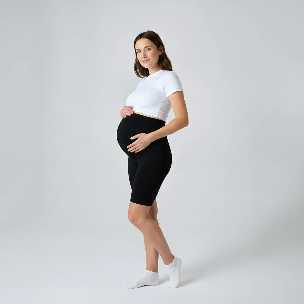 Entlastet Bauch und Rücken/Spezielles Meshgewebe stützt den Bauch und entlastet dadurch den unteren Rücken.