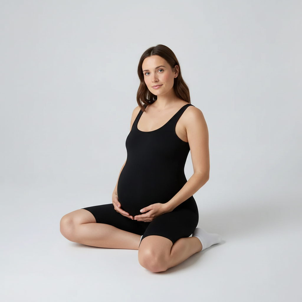 Elastisch und bequem/Der Stoff dehnt sich mit jeder Bewegung und jedem Zentimeter Babybauch mit, ganz ohne zu drücken oder einzuengen. Einfach reinschlüpfen und wohlfühlen.